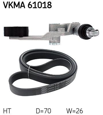 Kit de courroie d'accessoire (Courroie d’alternateur) SKF VKMA 61018